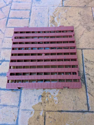 10 losetas de plástico para exterior 50x50