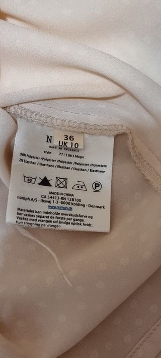 Blusa rosa Nümph talla 36