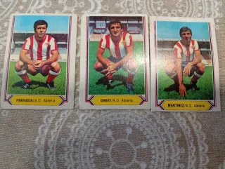 3 Cromos Futbol Almería 80/81 Lote 20
