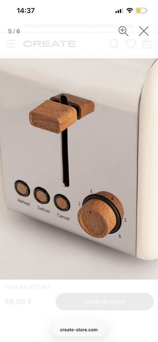 Tostador create