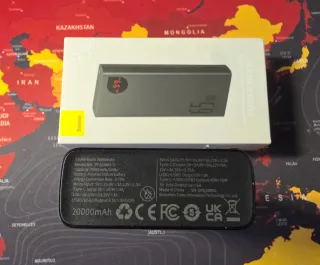 PowerBank Baseus 65W 20000mAh usb-c in metallo