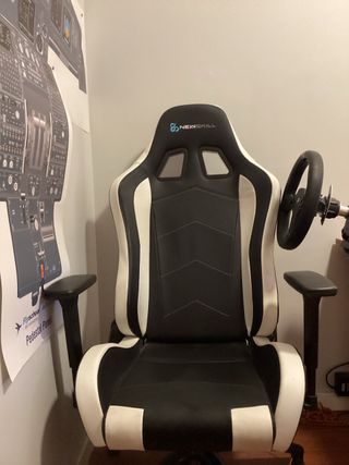 Silla Gaming New Skill Takamikura Negra/Blanca