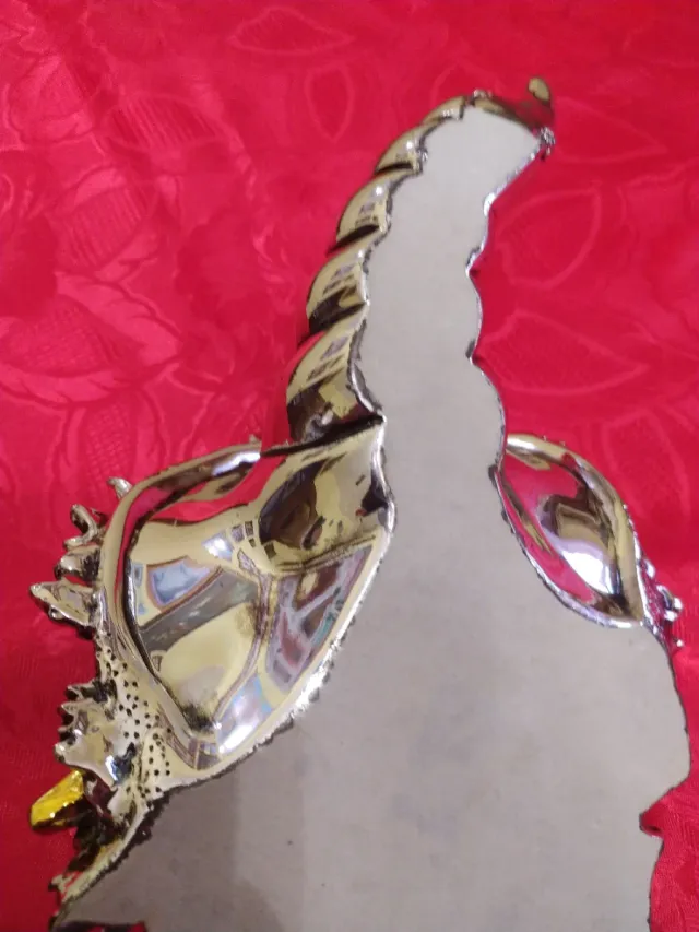 Cornucopia portafortuna laminata argento