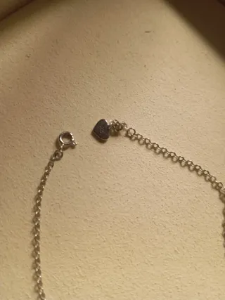 Collar Infinito Corazones de plata