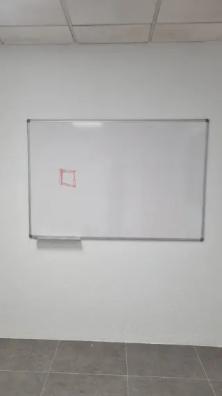Pizarra Magnética Blanca Marco Aluminio
