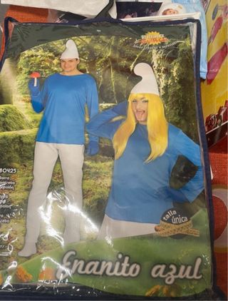 Disfraz Enanito Azul Talla Única