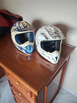 Casco de Cross Negro con Diseño