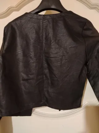 Giacchino similpelle corto nero