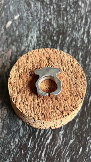 Anillo Tous Oso Plata Ajustable