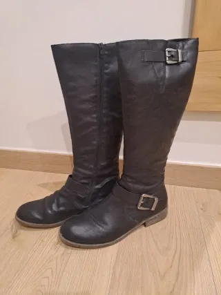 Botas altas negras mujer