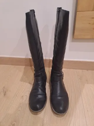 Botas altas negras mujer
