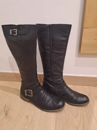 Botas altas negras mujer