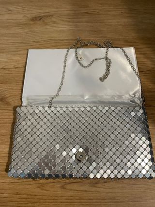 Bolso de fiesta plateado