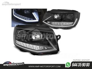FAROS DELANTEROS LUZ DIURNA LED REAL DRL PARA VOLKSWAGEN TRANSPORTER T6 2015-2019