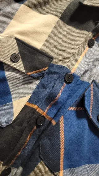 Camisa cuadros algodón Talla XS