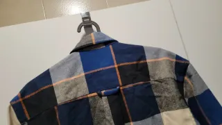 Camisa cuadros algodón Talla XS