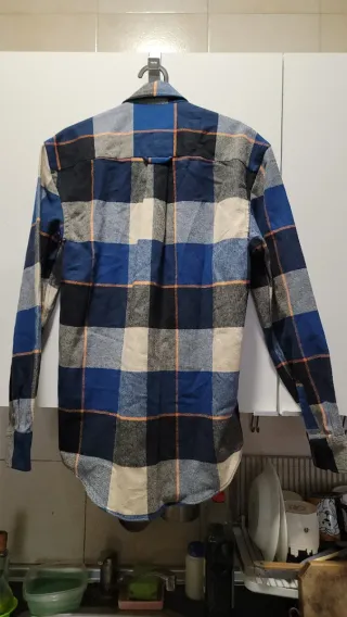 Camisa cuadros algodón Talla XS