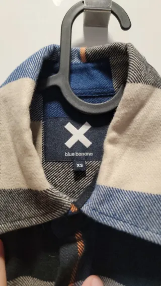 Camisa cuadros algodón Talla XS