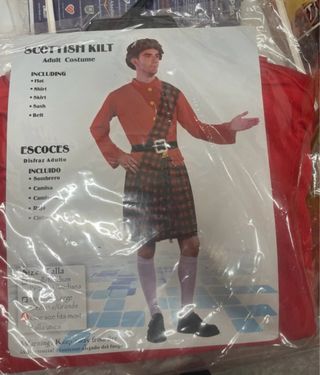 Disfraz Escocés Talla Única