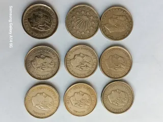 9 Moedas 100 Pesetas Diversas