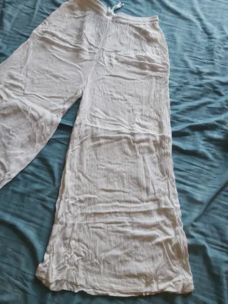 Pantaloni larghi bianchi Calzedonia taglia S