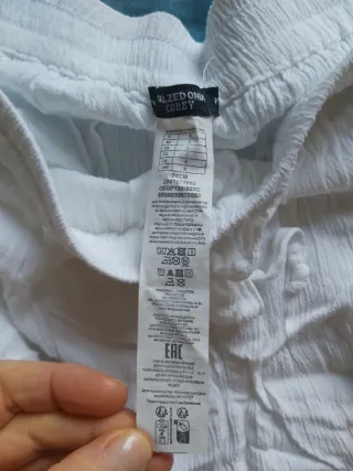 Pantaloni larghi bianchi Calzedonia taglia S