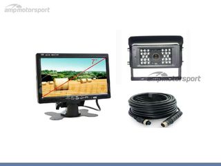 KIT DE PANTALLA 7" Y CÁMARA MARCHA ATRÁS PARA VEHÍCULOS GRANDES