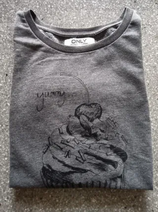 Sudadera Only gris talla S