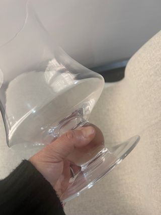 Vaso in vetro trasparente