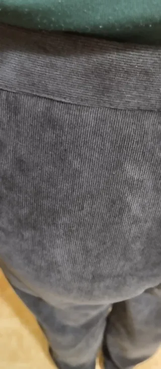 Pantalón pana fina mujer talla 46 azul