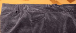 Pantalón pana fina mujer talla 46 azul