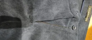 Pantalón pana fina mujer talla 46 azul