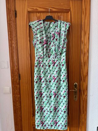 Vestido Blanca Martín verde talla L