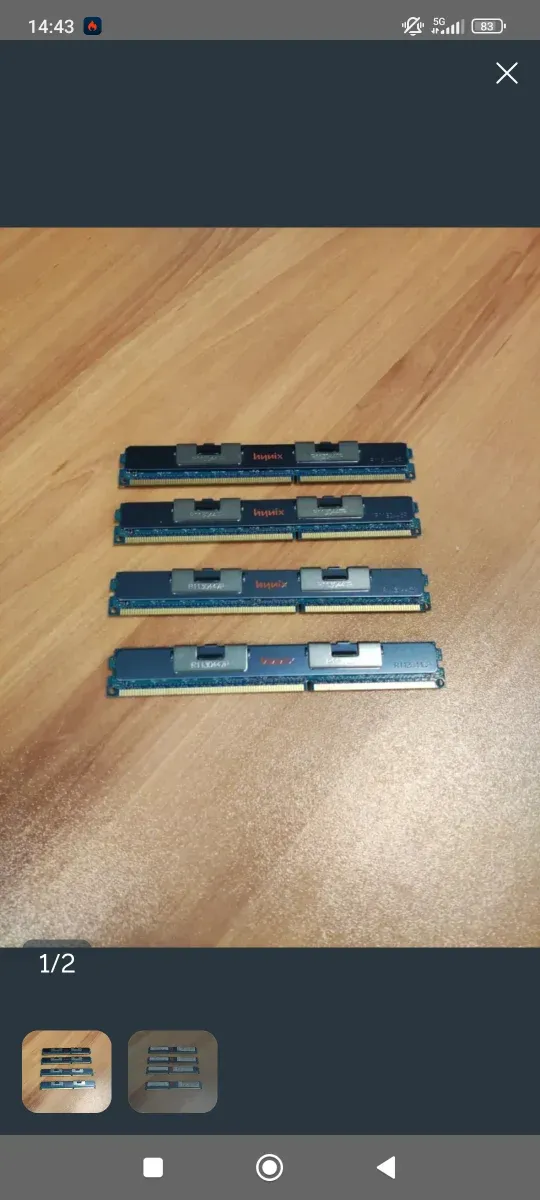 2x 8GB ECC RAM Hynix