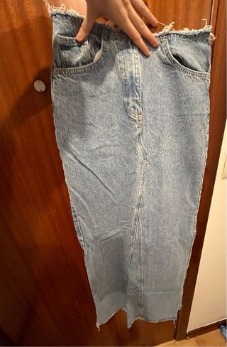 Falda larga vaquera