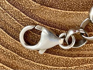 Bracciale vintage argento 925 charms cuori