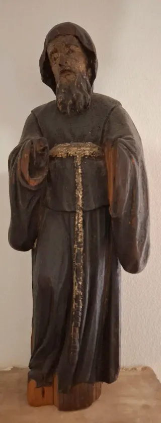 Antica statua S. Francesco. Altezza 32,5 cm