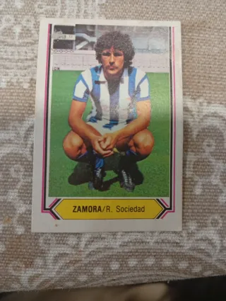 Cromo Zamora 80-81 Real Sociedad