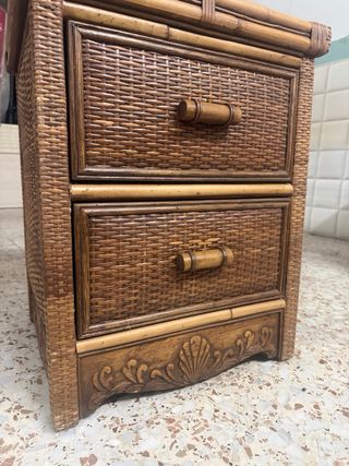 Cabecero y mesitas RECOGIDA EN BANYERES vintage