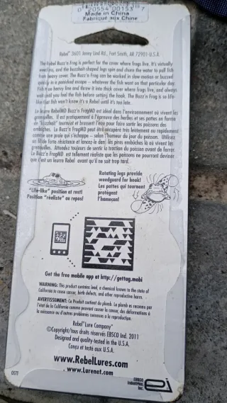 Señuelo Rebel Buzz'n Frog Bull Frog