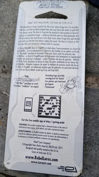 Señuelo Rebel Buzz'n Frog Bull Frog