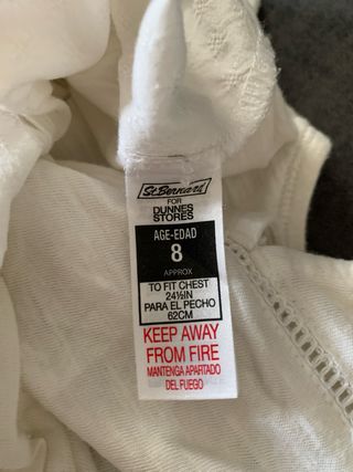 Camisa blanca niña