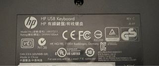 Teclado HP USB KB57211 Negro