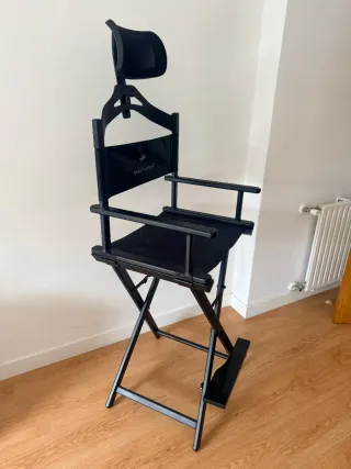 Silla de Director Maquillaje Negra