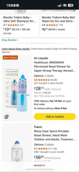 Rinowash Aerosol per terapia