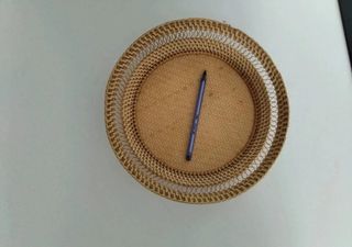 Cesto in vimini rotondo