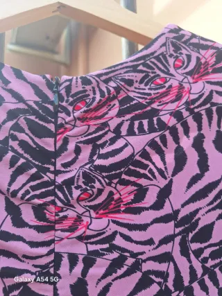 Vestido Bimba y Lola Animal Print Rosa