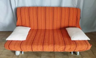 Sofá cama Ikea 2 plazas naranja