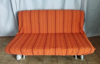 Sofá cama Ikea 2 plazas naranja