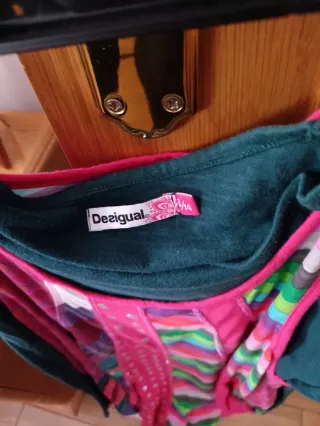 Vestido estampado patchwork talla única